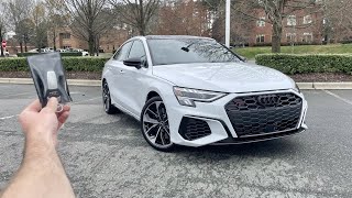 2023 Audi S3 Premium Plus Start Up Exhaust Test Drive Walkaround POV and Review [upl. by Adnaerb]