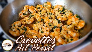 Crevettes à l’Ail et au Persil  Recette Facile et Rapide [upl. by Tenneb]