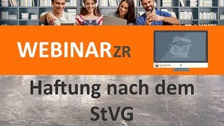 Haftung nach dem StVG Webinar ► juracademyde [upl. by Emyaj]