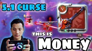 51 cursed staff ☠️ can make you millionaire 🤑solo pvp  mobile gameplay Albion Online [upl. by Salas862]