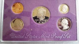 1992 US Mint Proof Set wOriginal Box and COA [upl. by Gervase]