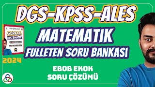 EBOB EKOK OBEB OKEK SORU ÇÖZÜMÜ  2024 DGS KPSS ALES MATEMATİK SORU BANKASI [upl. by Kirstin601]