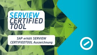 SERVIEW CertifiedTool Auszeichnung SAP Solution Manager 71 [upl. by Owena]