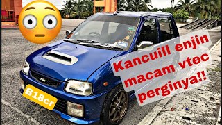 Kancil L5 biru  masuk enjin vtec I Driver siti geng [upl. by Yrgoerg]