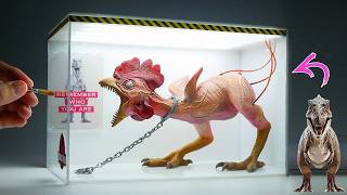 Diorama of a chicken turning into a TRex in the laboratory [upl. by Eizeerb]