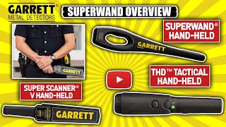 Garrett Superwand security wand metal detector Overview [upl. by Koller]