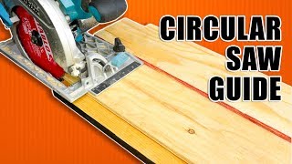 How to Make a Circular Saw Guide  Track Saw Guide [upl. by Ueih]