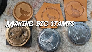 Making leather stamps by trial and error [upl. by Roleat]