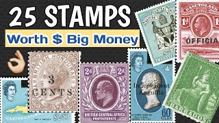 Most Expensive Stamps Of British Empire Rule  World Rare Stamps Worth Big Money [upl. by Ayanal867]