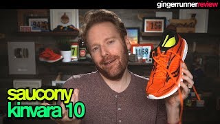 SAUCONY KINVARA 10 REVIEW  The Ginger Runner [upl. by Barcellona]