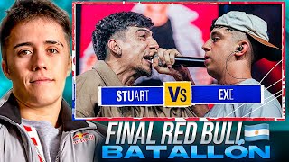 GAZIR reacciona a STUART VS EXE 🔥 FINAL NACIONAL RED BULL 🇦🇷 [upl. by Purity]