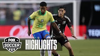 Mexico vs Brazil Highlights  International Friendly [upl. by Razec]