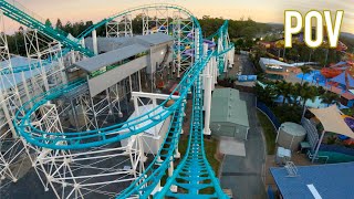 Gold Coaster Front Row POV Dreamworld Australia Arrow Custom Looper [upl. by Scuram]