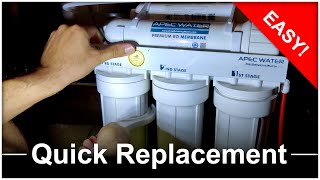 APEC RO Filter Replacement  Step by Step [upl. by Jere]