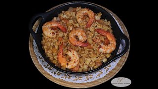 Risotto terremer aux crozets de Savoie crevettes et petits légumes [upl. by Arded]