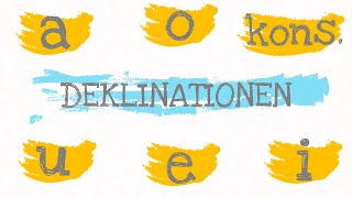 Latein erklärt  DEKLINATIONEN Der Gesamtüberblick ✅ a o kons3 u e iDeklination [upl. by Clark]