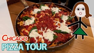 We Went on an Awesome Chicago Pizza Tour [upl. by Hartzel]