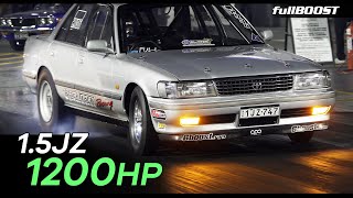 7second Toyota Cressida 15JZ turbo  fullBOOST [upl. by Portie]