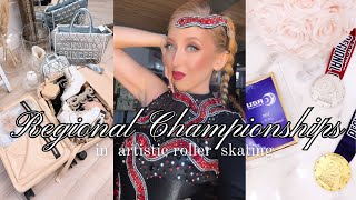 REGIONALS VLOG 🛼🏆 roller skating regional championships grwm amp dealing w competition nervousness [upl. by Yeknarf]