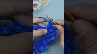 shorts MAKE a Crochet Scrunchie in 5 Minutes with ViVi Berry DIY [upl. by Bidle]