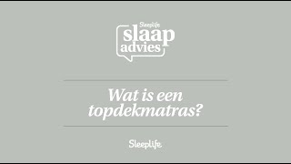 Wat is een topdekmatras [upl. by Sandon]