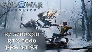 R7 5700X3D  RTX 2080  God of War Ragnarök  FPS Test [upl. by Aicargatla]