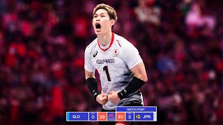 Yuji Nishida DOMINATED Against Slovenia in Mens VNL 2024 [upl. by Leahcir172]