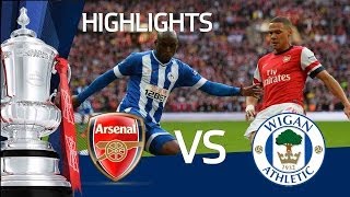 ARSENAL VS WIGAN ATHLETIC 11 ARSENAL WIN ON PENALTIES Goals and highlights FA Cup Semi Final [upl. by Tod215]