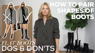 DOS amp DONTS OF STYLING BLACK BOOTS  An indepth guide on how to pair different shapes of boots [upl. by Agatha]