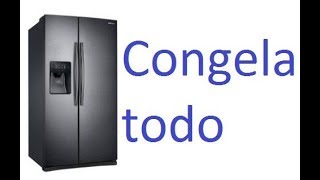 Refrigerador duplex congela en el Conservador [upl. by Itaws]