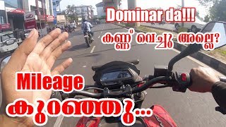 Bajaj Dominar User Review and Mileage Test after First Service  Malayalam [upl. by Docilu]