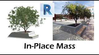 Revit inplace mass  Tree pot with a seat [upl. by Itisahc]