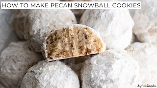 Pecan Snowball Cookies [upl. by Namhcan]