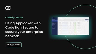 Using Applocker with CodeSign Secure to secure your enterprise network  Code Signing Solution [upl. by Initirb]