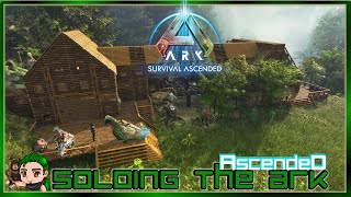 Water Fall Base Build Finished Soloing the Ark Ascended 22 [upl. by Fairfax]