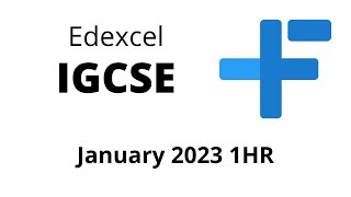 IGCSE Maths Edexcel January 2023 1HR [upl. by Sarena595]