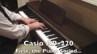 Casio AP220 Demo of 3 Tones  Piano Vibraphone Epiano [upl. by Nivled]