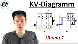 Übung zum KVDiagramm 4 Variablen  Komplexere Aufgabe 1 [upl. by Niwle]