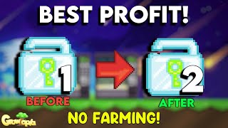 HOW TO PROFIT WITH 1 DL BEST PROFIT  GrowTopia Profit [upl. by Sayres702]