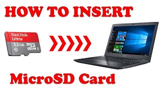 How to Insert MicroSD Card in Acer laptop [upl. by Egamlat612]