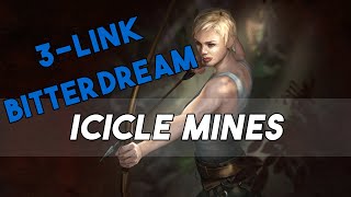 3Link Bitterdream Icicle Mines Deadeye  All 4 Shaper Guardians  PoE League Starter [upl. by Emilia307]