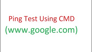 Method 1  Ping Test Using CMD Windows 10  Packet Loss Test  CMD Ping Test Google Server [upl. by Morrissey]