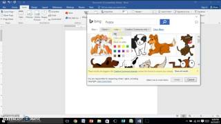 Word 2016 Inserting ClipArt [upl. by Nrubyar404]