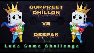 Gurpreet Dhillon Vs Deepak  Ludo king 4 Players  Ludo Game in 4 Players  57  games [upl. by Adirf]