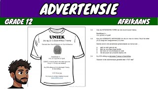 Advertensie Advert Grade 12 Afrikaans [upl. by Arras]