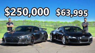 2023 Audi R8 GT vs The Cheapest Audi R8 You Can Buy [upl. by Lose]