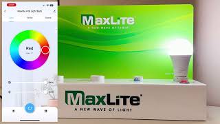 MaxLite Home Smart A19 Lamp  Installation Video [upl. by Goldina]