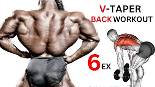 6 Best Exercises For Back  Latissimus Dorsi  Infraspinatus  Teres Minor  V Taper Back [upl. by Eilrahs175]