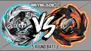 Silver Wolf 380FB VS Dran Dagger 280GP  Beyblade X Battle 5 Rounds [upl. by Guendolen]