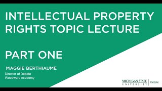 Intellectual Property Rights Topic Lecture  Part 1 [upl. by Enilegna]